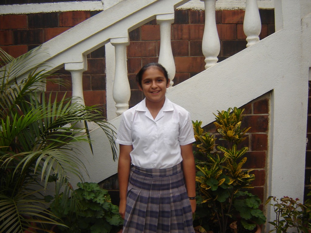 Jackeline's new school uniform!